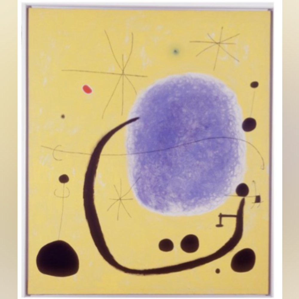 Joan Miro Silk Square Scarf 1967 - Picture 2 of 12